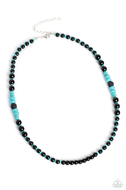 Legendary Lava - blue - Paparazzi MENS necklace