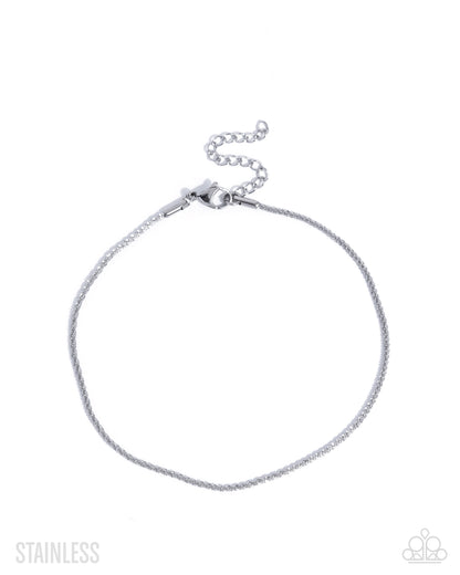 Legendary Leverage - silver - Paparazzi anklet