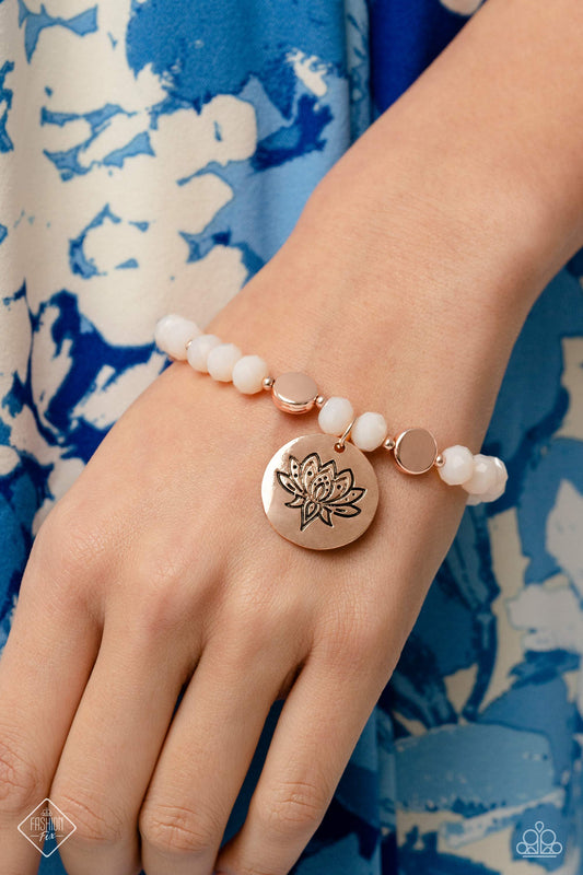 Leisurely Lotus - rose gold - Paparazzi bracelet