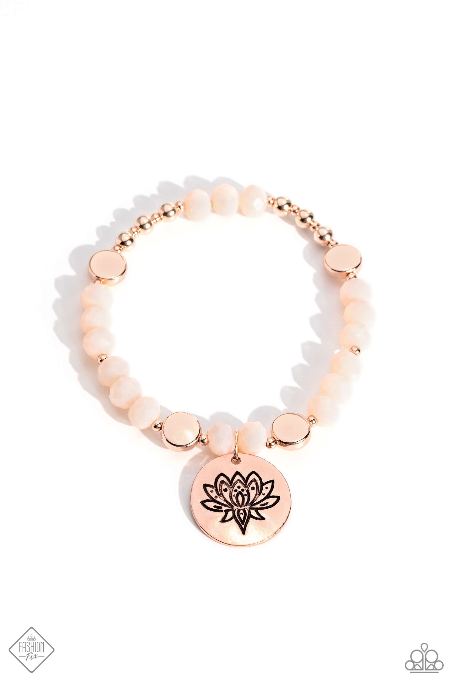 Leisurely Lotus - rose gold - Paparazzi bracelet