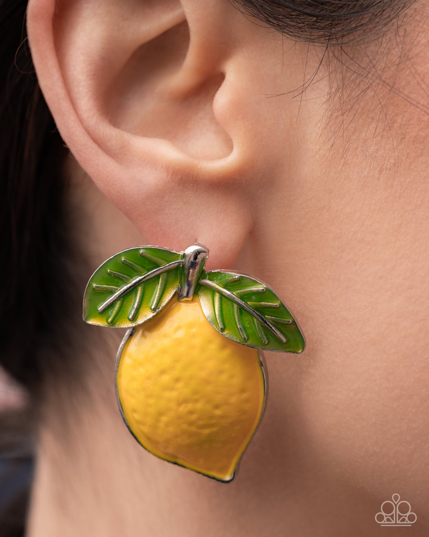 Lemon Lesson - yellow - Paparazzi earrings