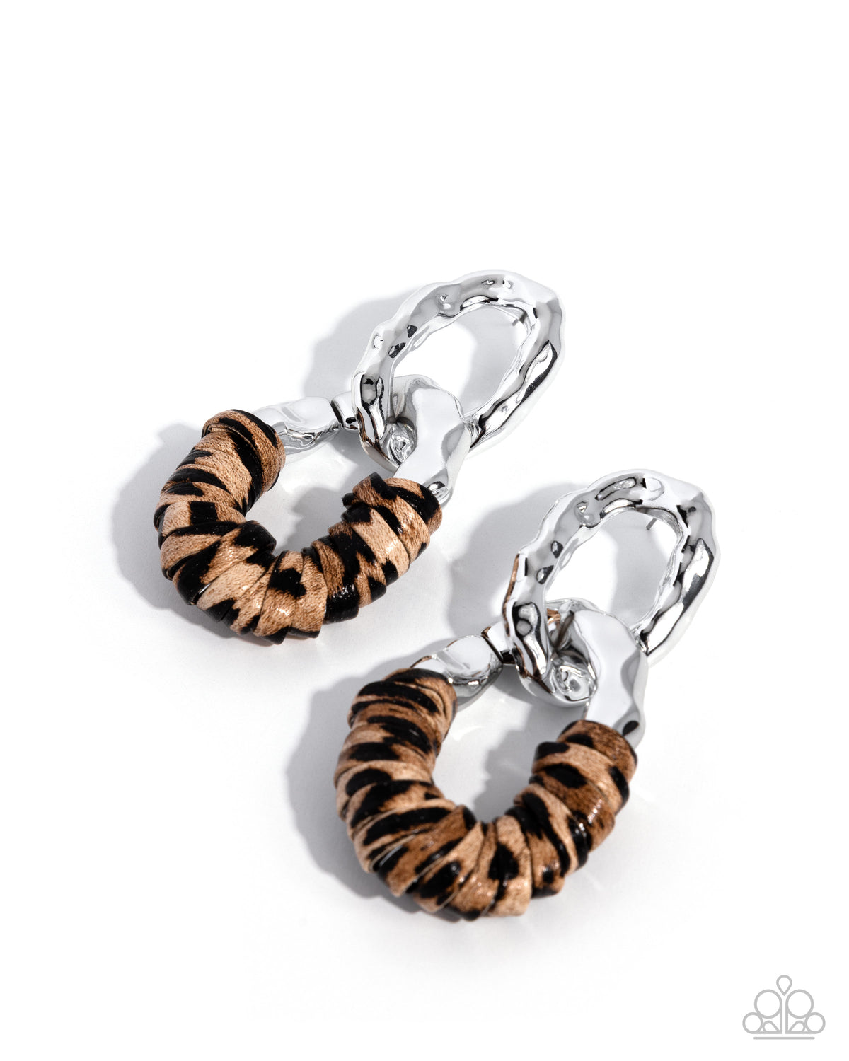 Leopard Layers - brown - Paparazzi earrings