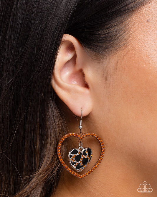 Leopard Love - brown - Paparazzi earrings