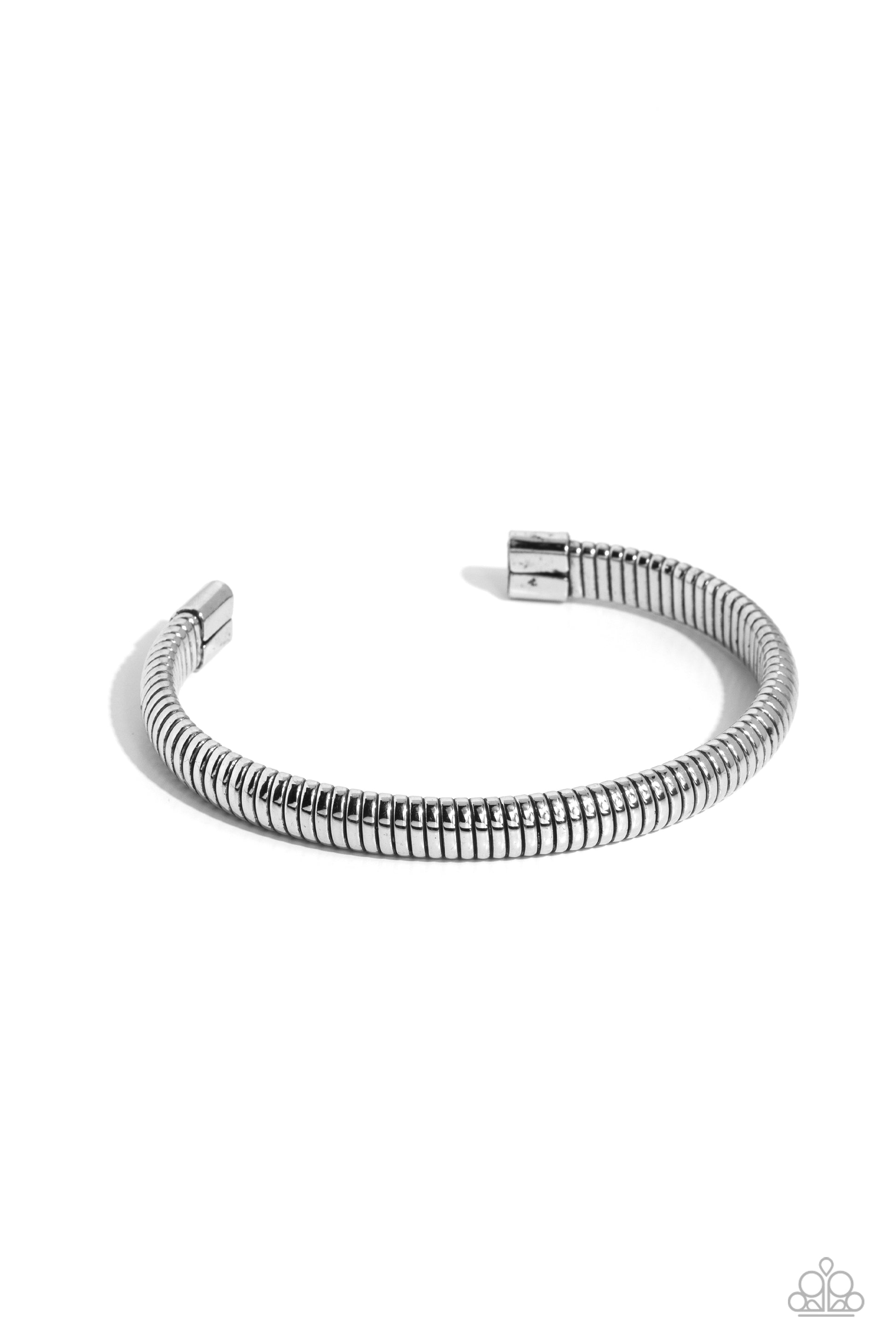 Let It RIB - silver - Paparazzi MENS bracelet