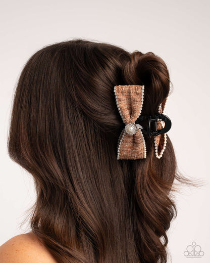 Let Me BOW - brown - Paparazzi hairclip