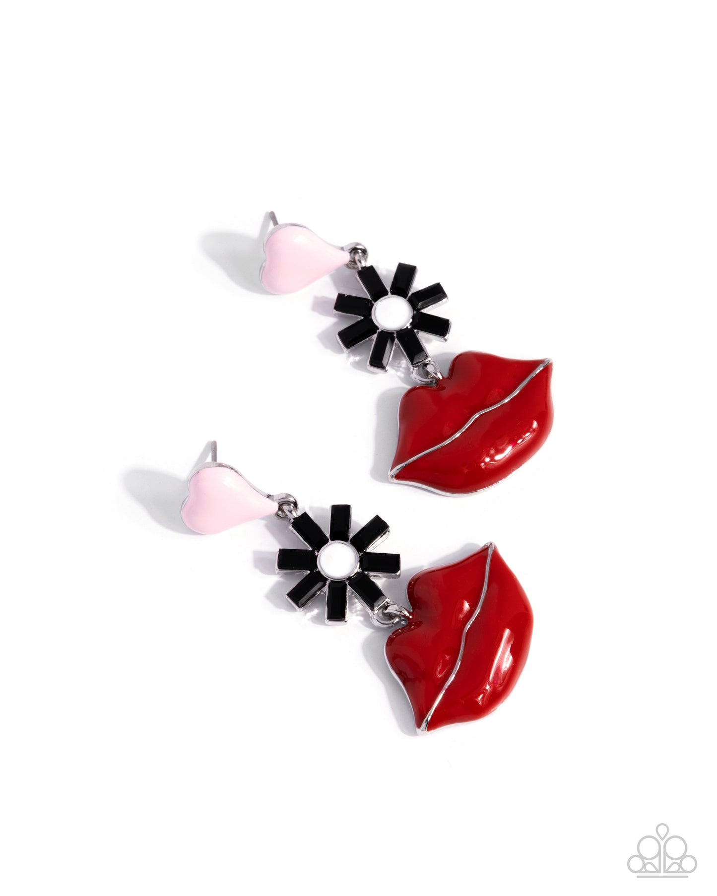 Let Me Kiss You - multi - Paparazzi earrings