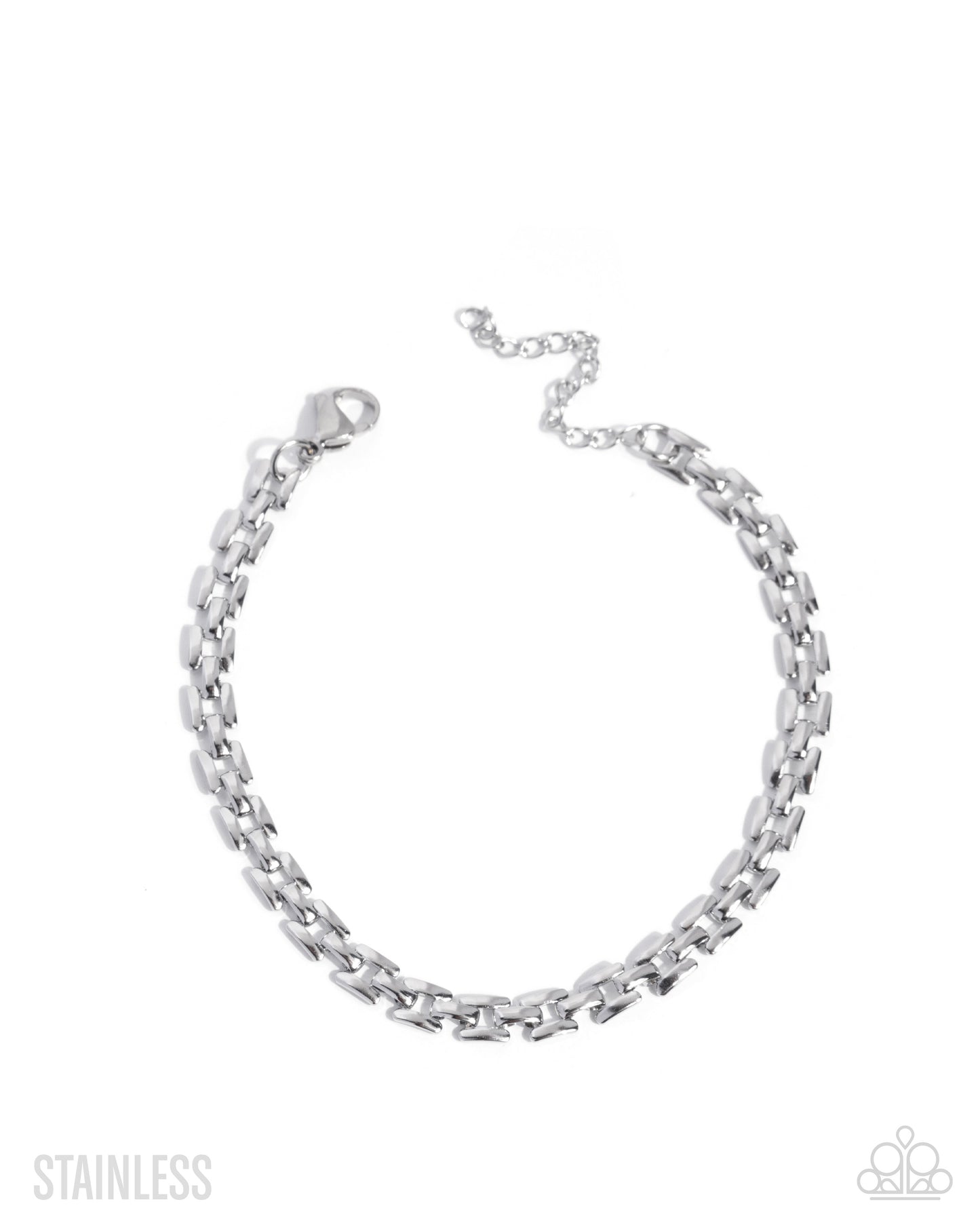 Lethal Links - silver - Paparazzi MENS bracelet