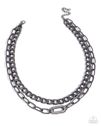 Lethal Luminescence - black - Paparazzi necklace