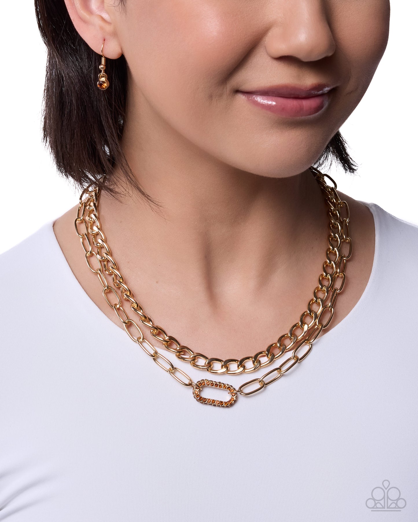 Lethal Luminescence - brown - Paparazzi necklace