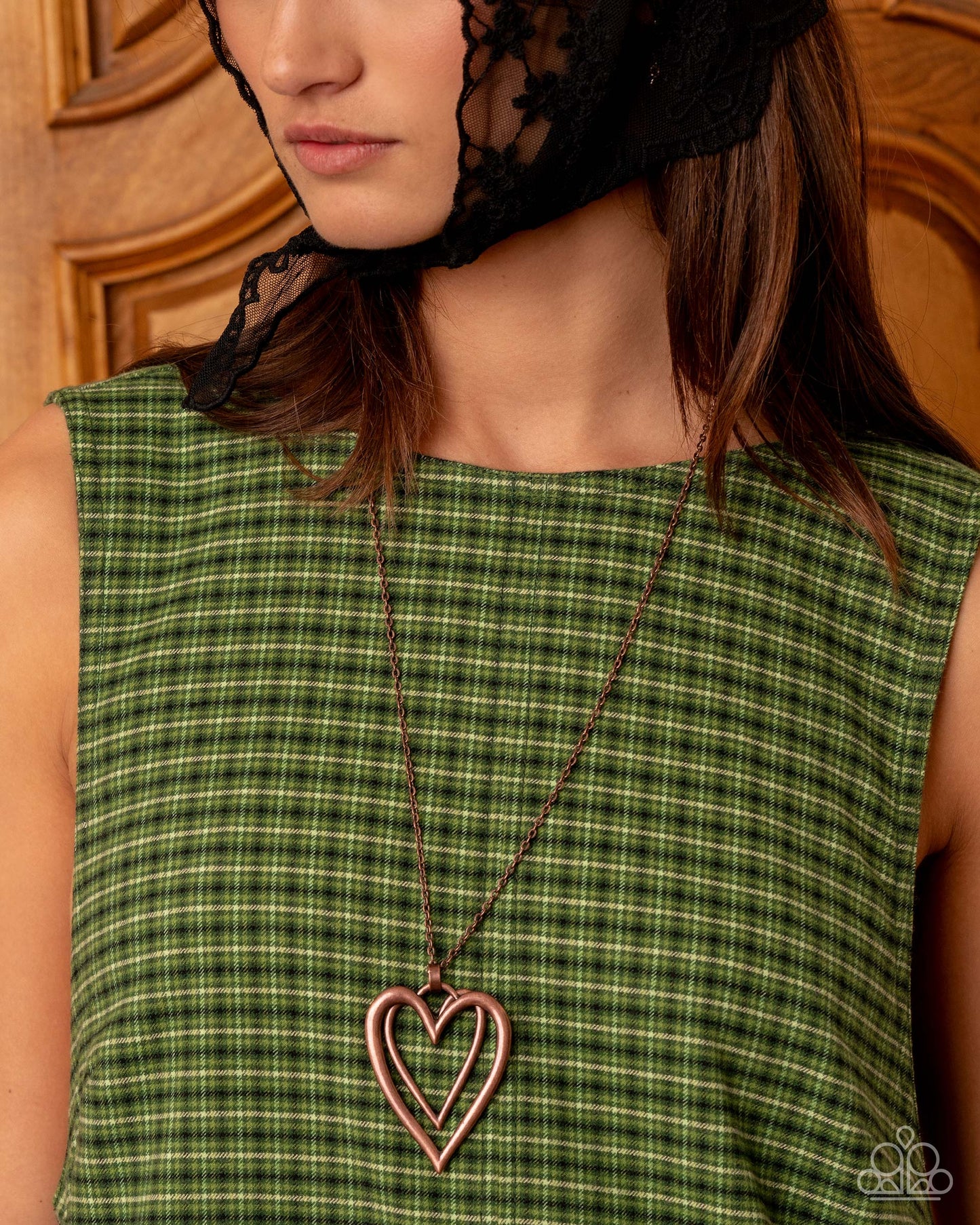 Lets HEART At the Very Beginning - copper - Paparazzi necklace