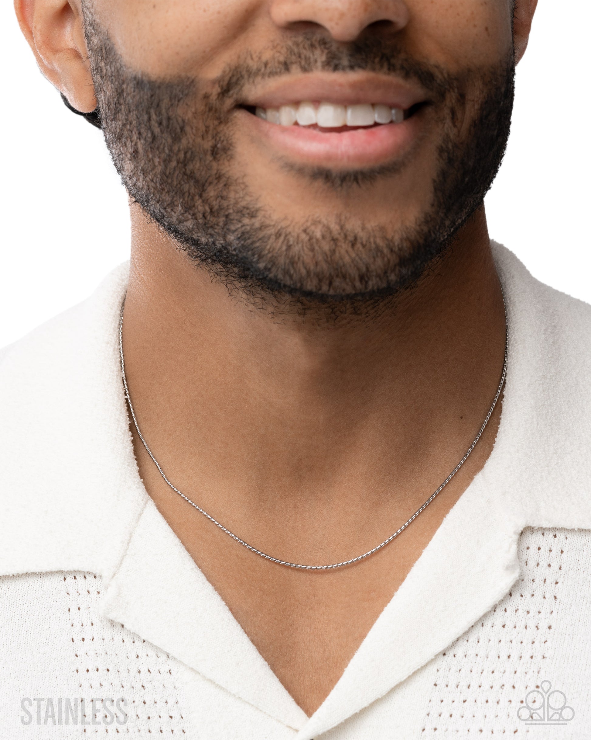 Leverage Labor - silver - Paparazzi MENS necklace