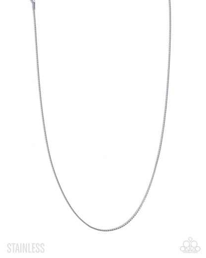 Leverage Labor - silver - Paparazzi MENS necklace