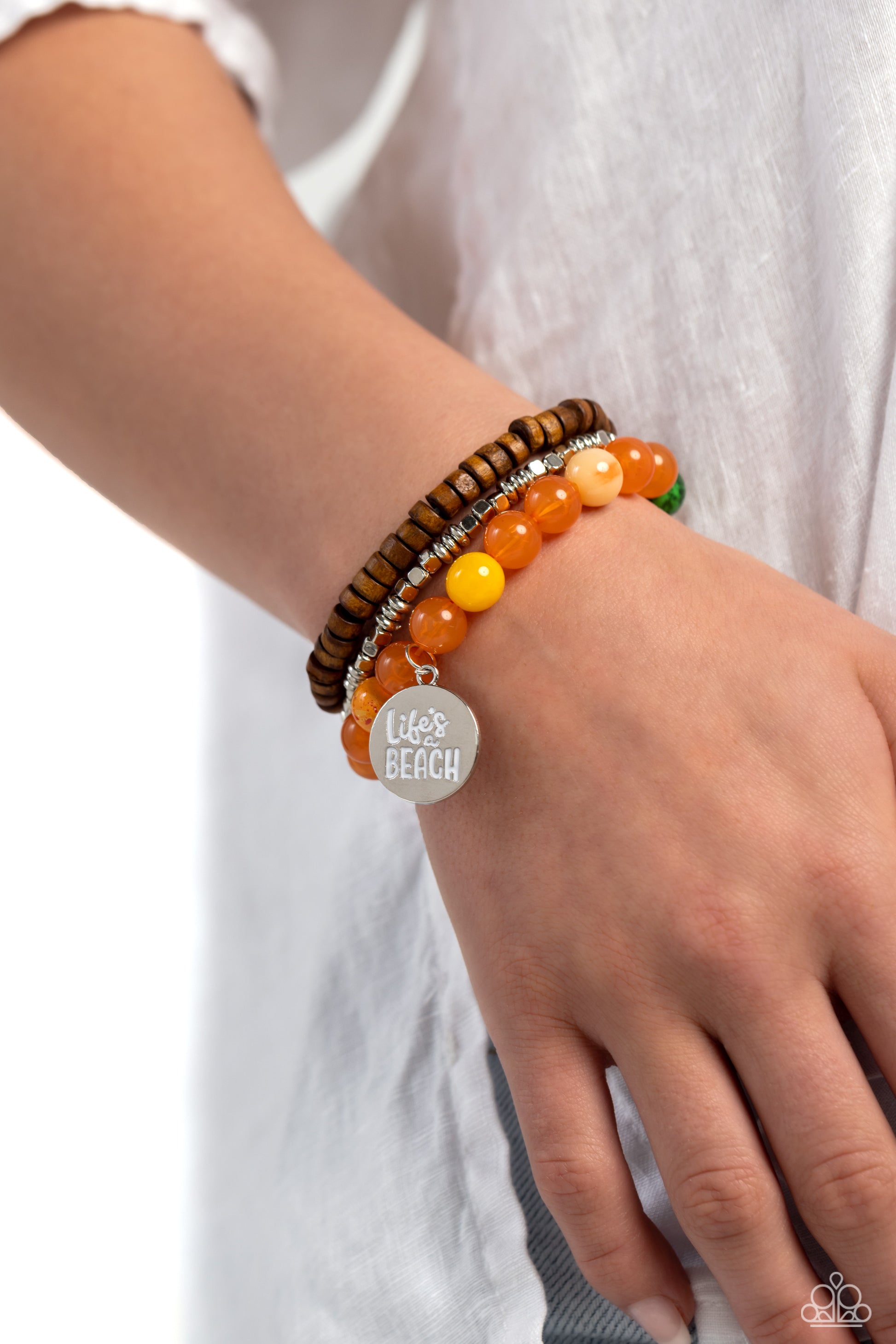 Life's a Beach - orange - Paparazzi bracelet