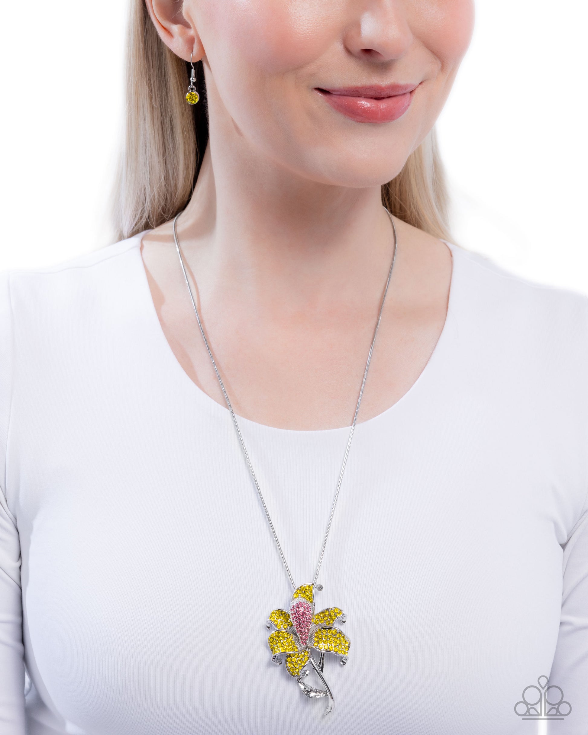 Lily Luminescence - yellow - Paparazzi necklace