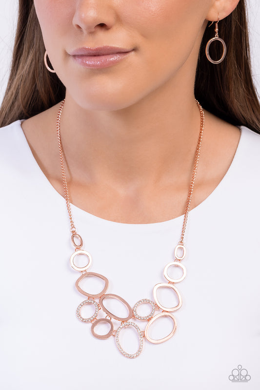Limelight Lead - copper - Paparazzi necklace