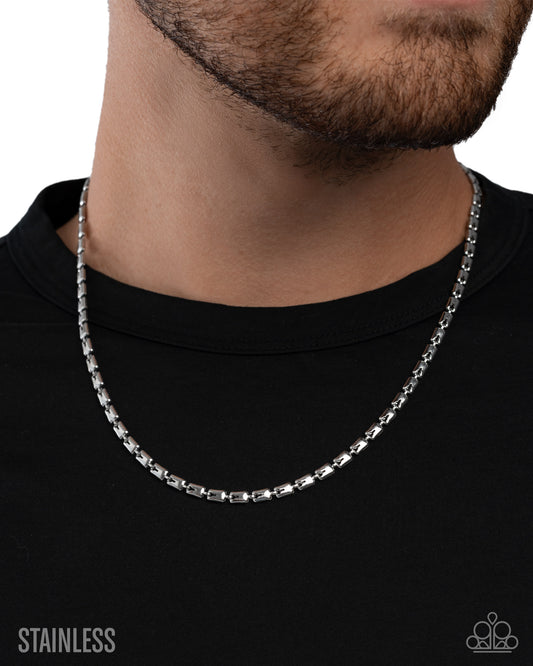 Limitless Leverage - silver - Paparazzi MENS necklace