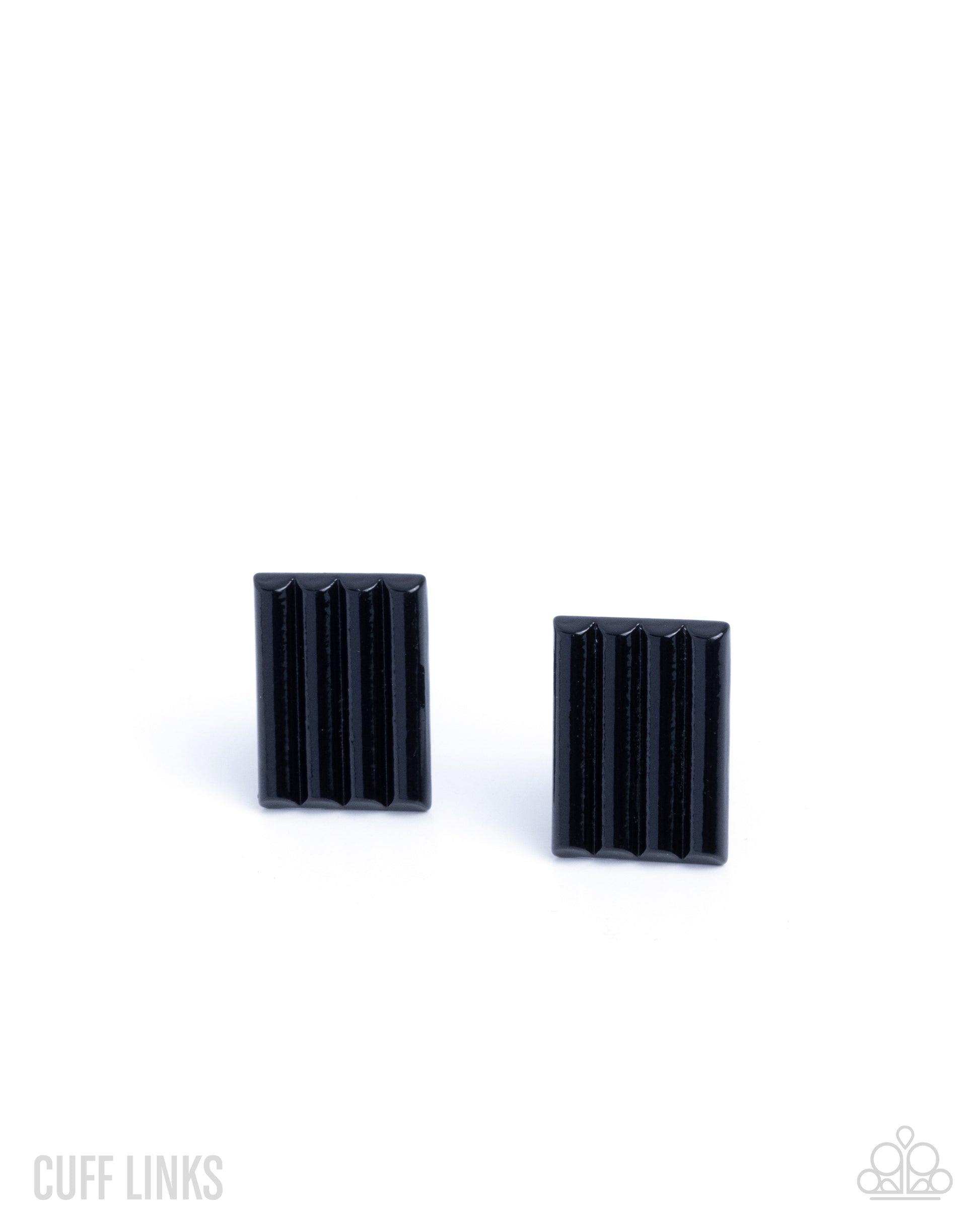 Linear Lesson - black - Paparazzi cufflinks