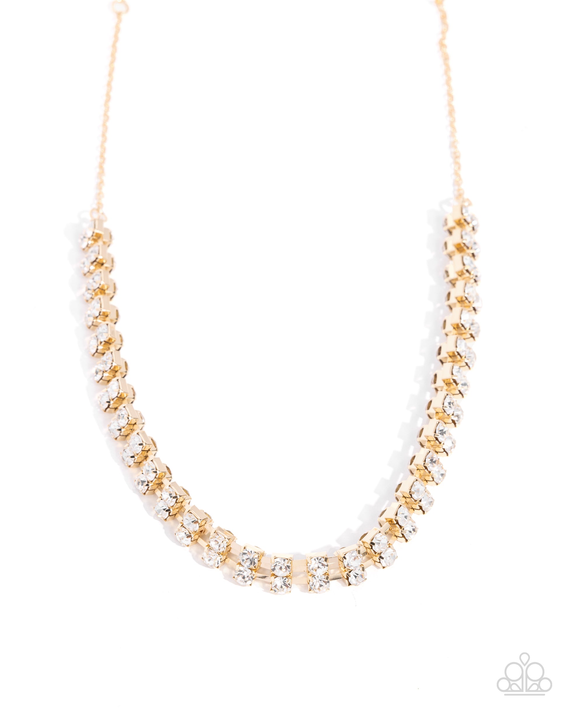 Linked Lady - gold - Paparazzi necklace