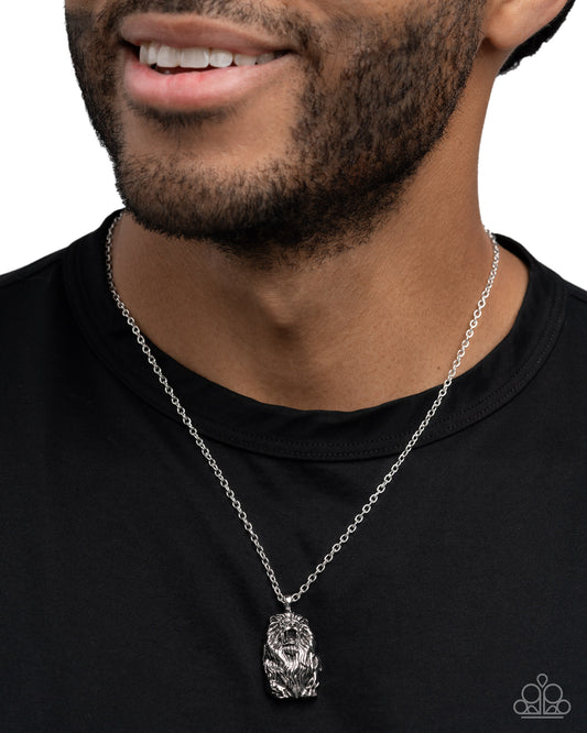 Lion Pride - silver - Paparazzi MENS necklace