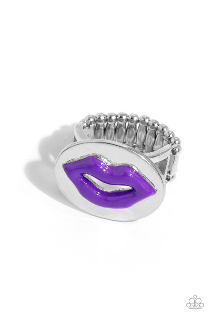 Lip Labor - purple - Paparazzi ring