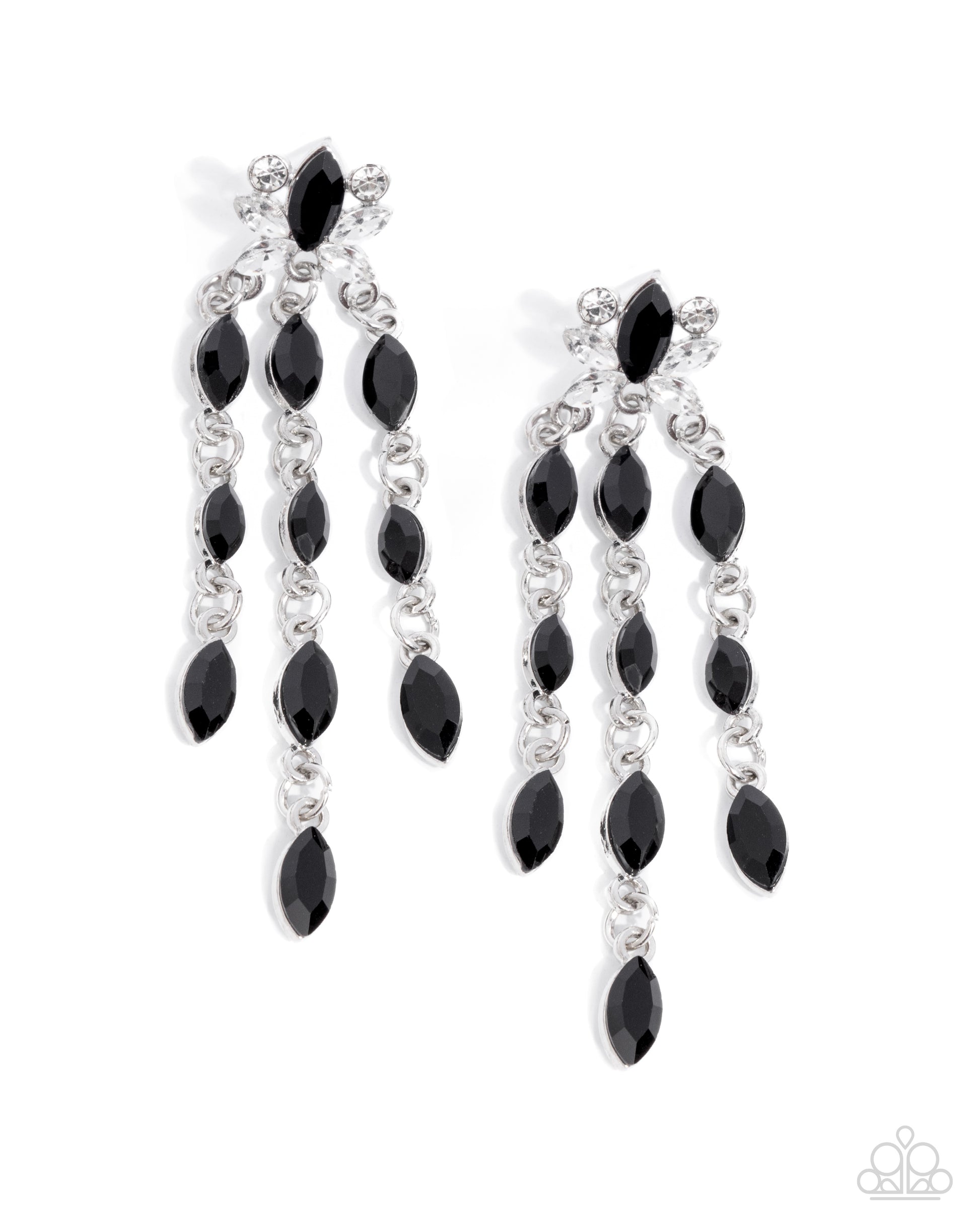 Lively Lure - black - Paparazzi earrings