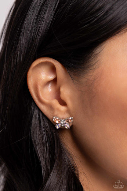 Live to FLIGHT Another Day - orange - Paparazzi earrings