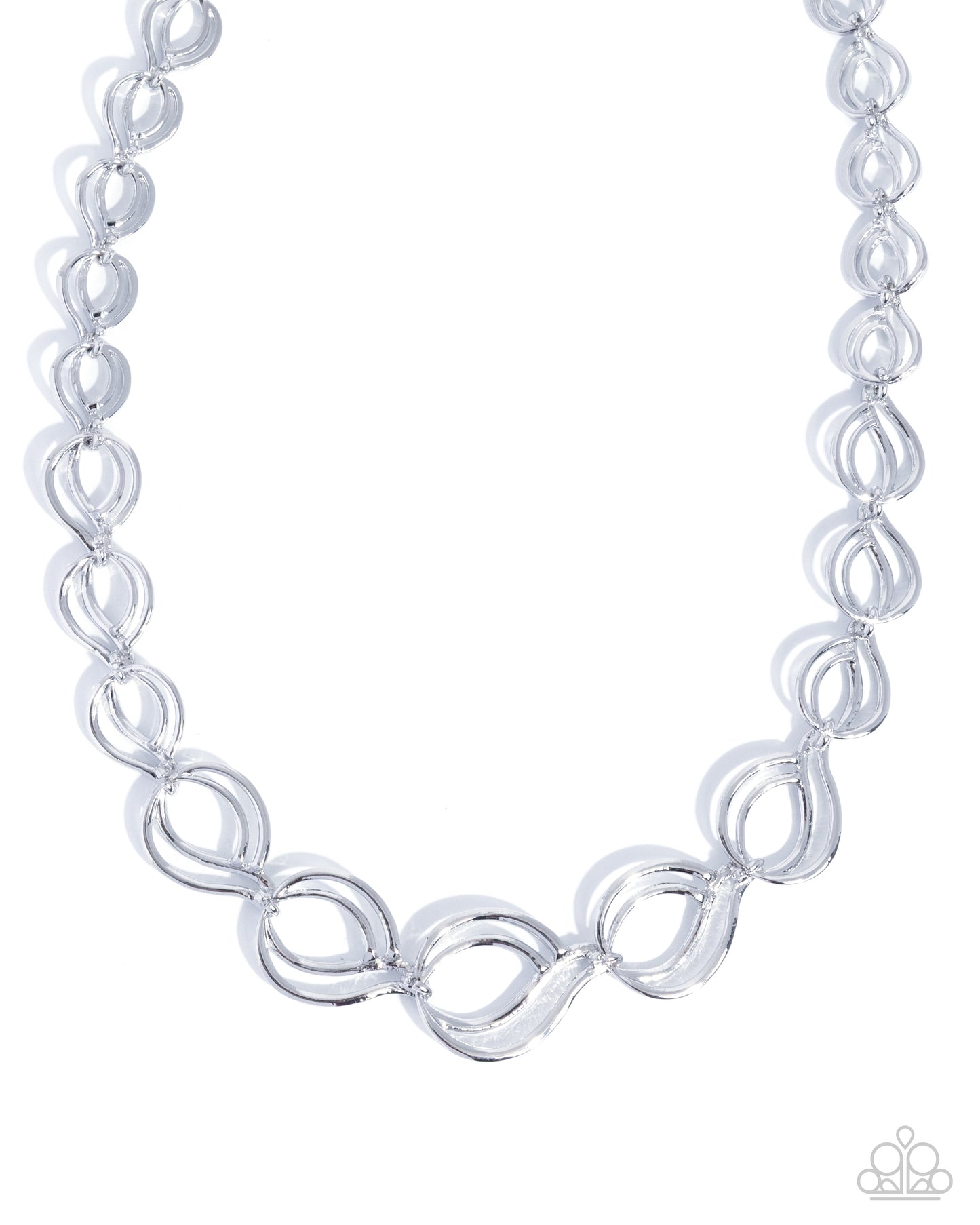 Loaded Layers - silver - Paparazzi necklace