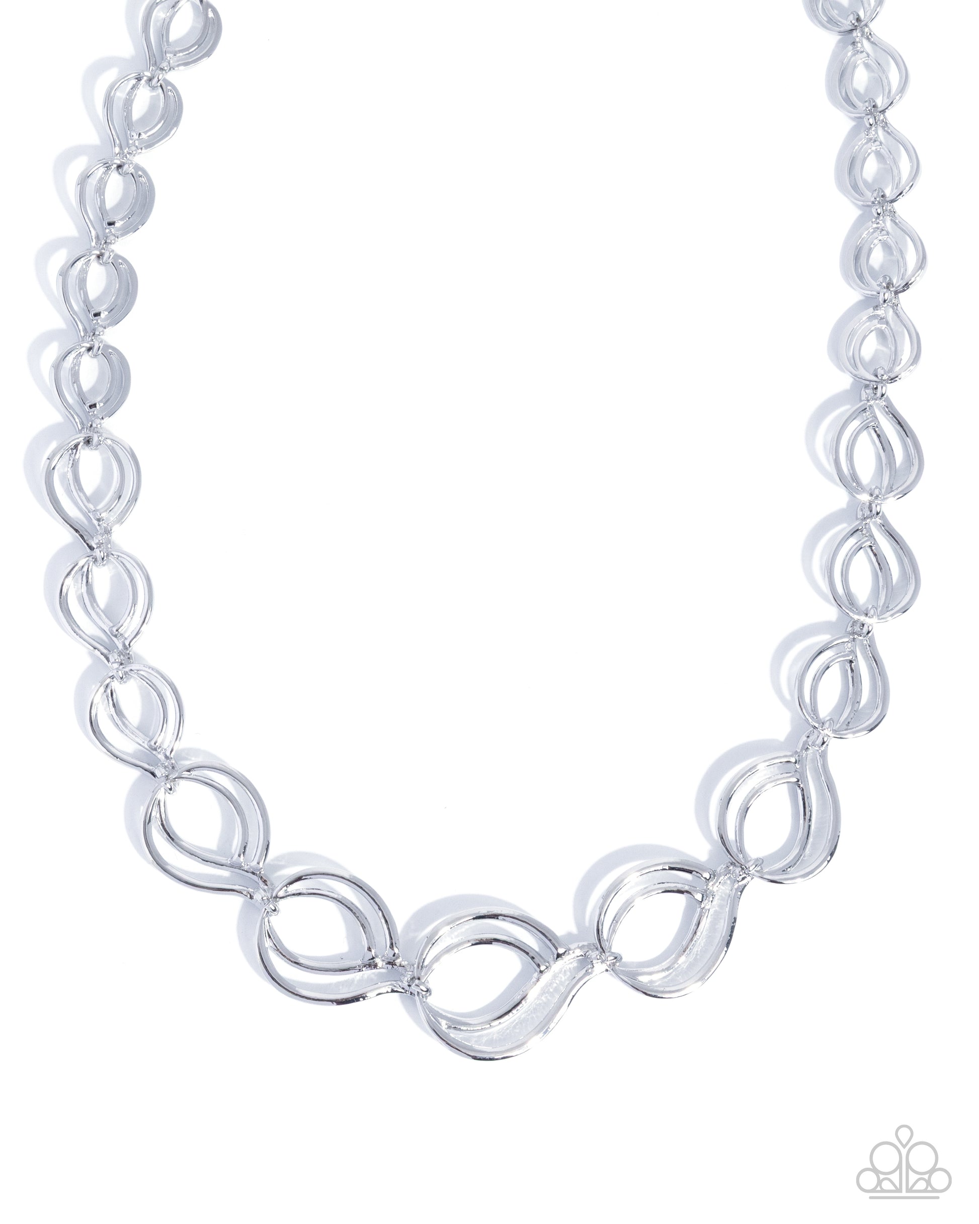Loaded Layers - silver - Paparazzi necklace