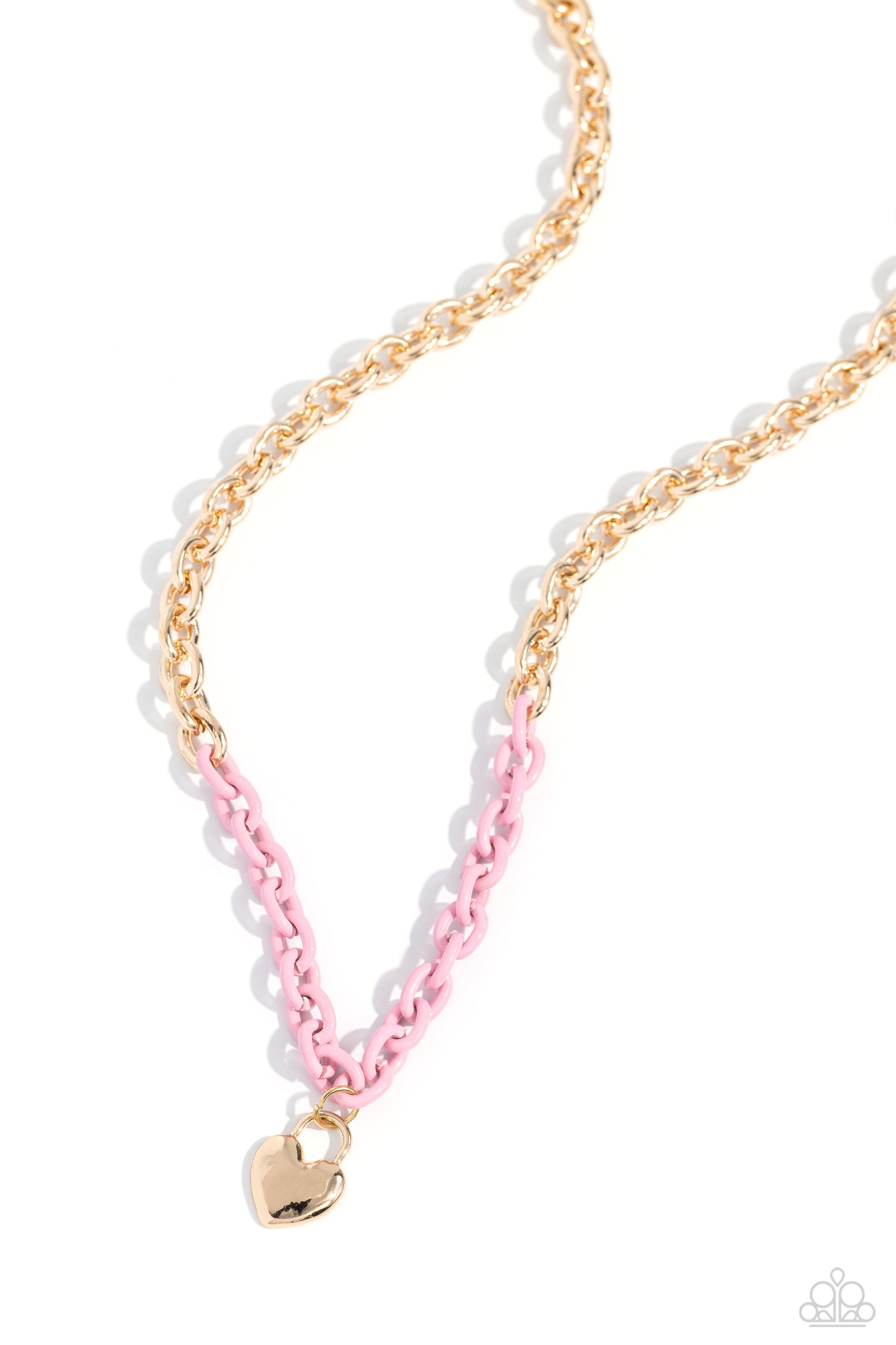 Locked Down - pink - Paparazzi necklace
