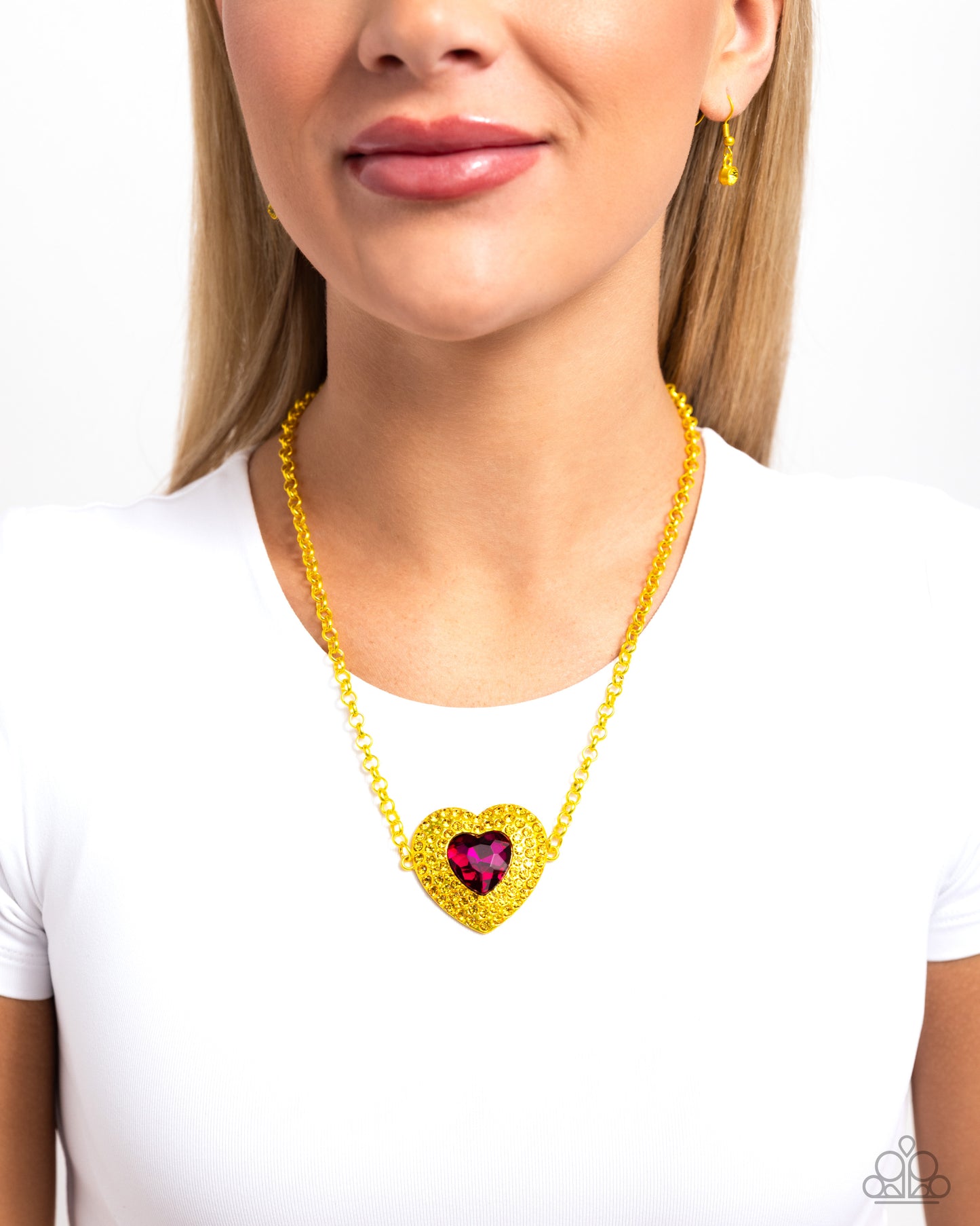 Locket Leisure - yellow - Paparazzi necklace