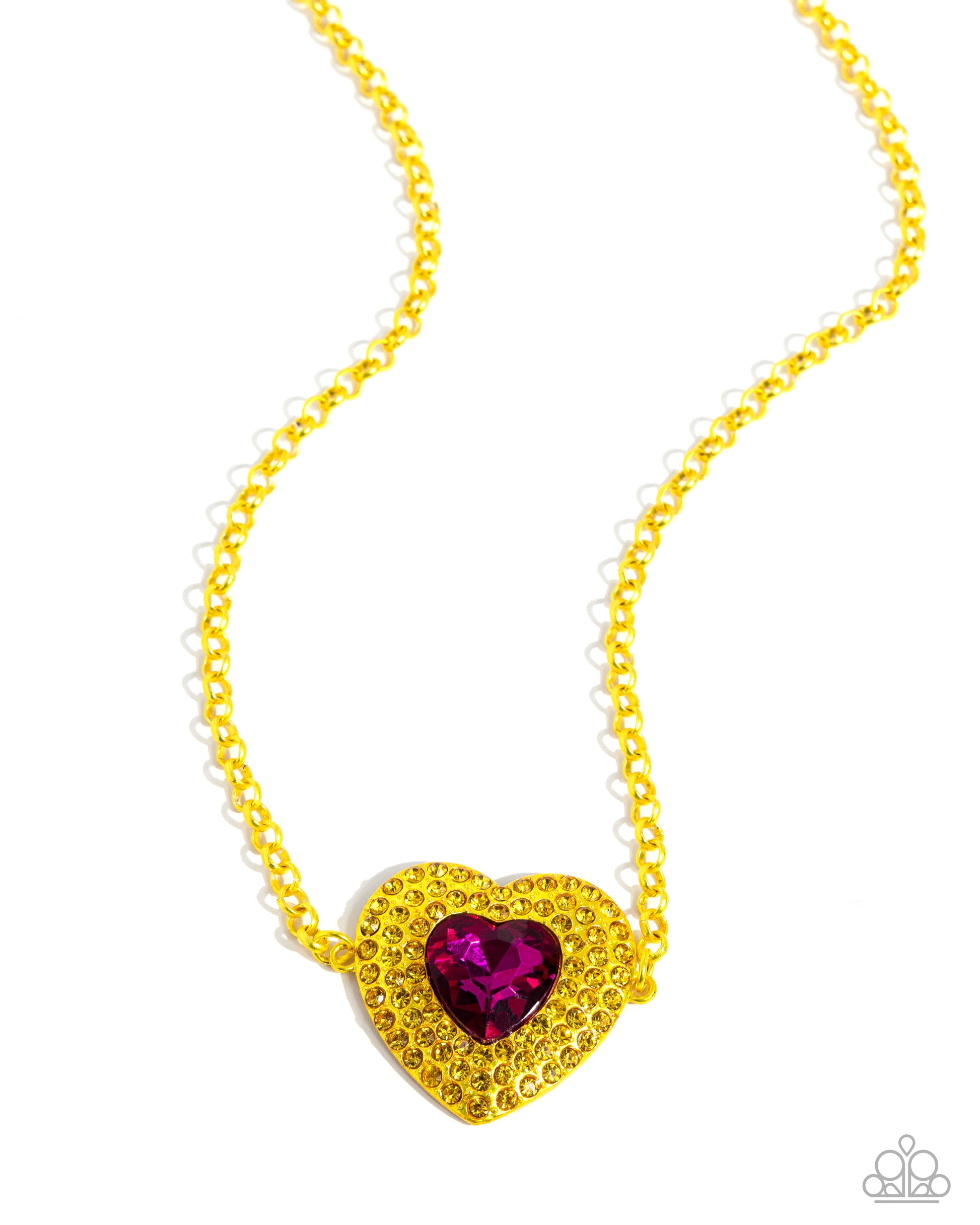 Locket Leisure - yellow - Paparazzi necklace