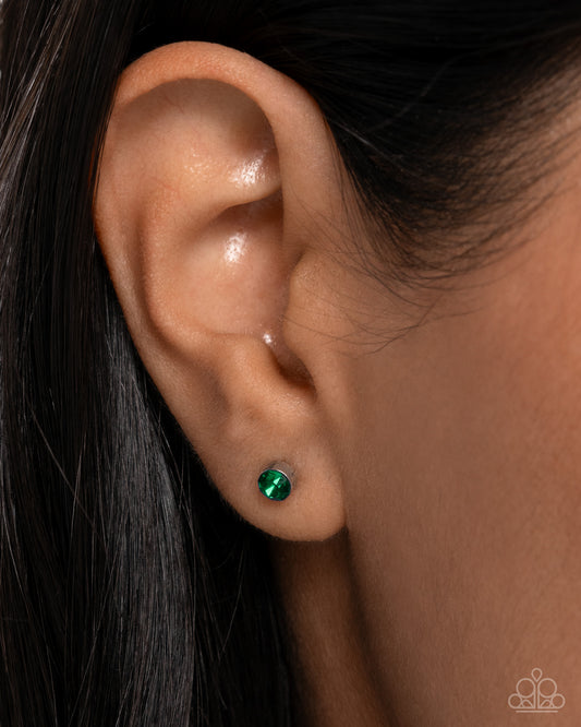 Logical Light - green - Paparazzi earrings