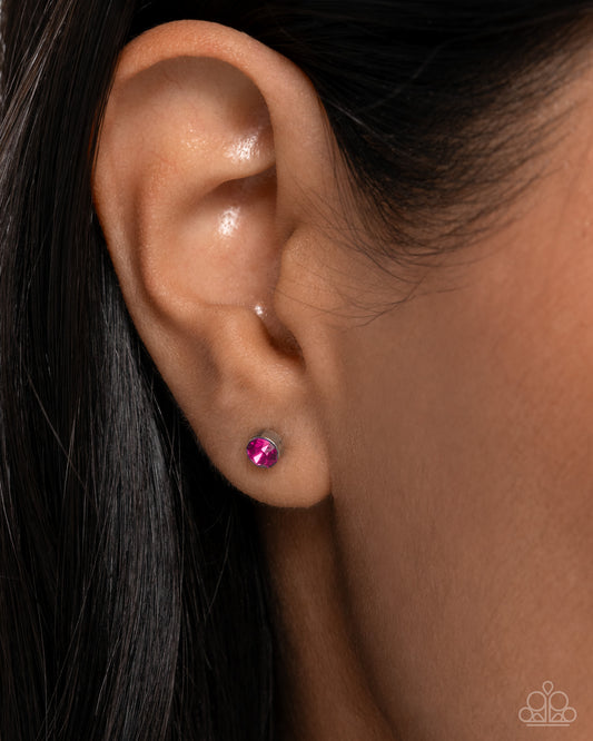 Logical Light - pink - Paparazzi earrings