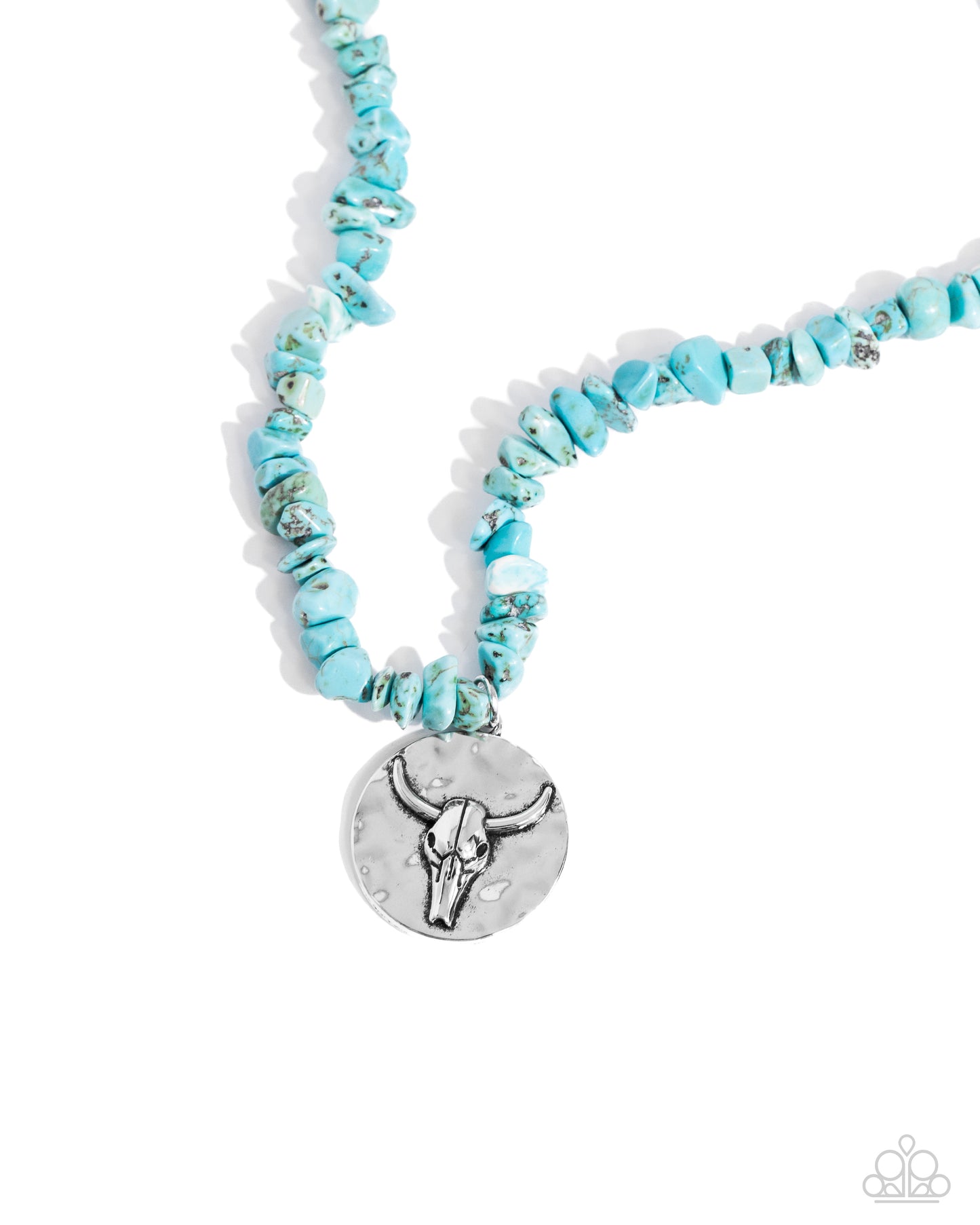 Longhorn Leader - blue - Paparazzi necklace
