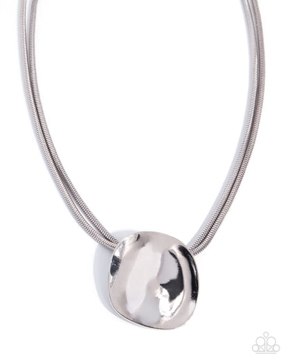 Longitudinal Legacy - silver - Paparazzi necklace