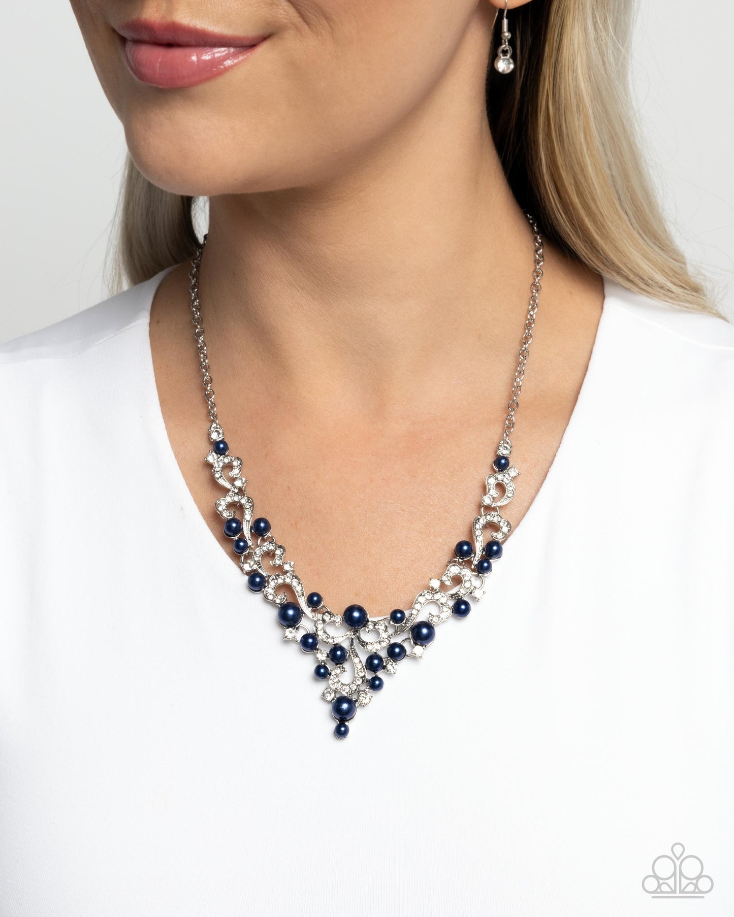 Looking Ladylike - blue - Paparazzi necklace