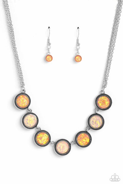 Looking for DOUBLE - orange - Paparazzi necklace