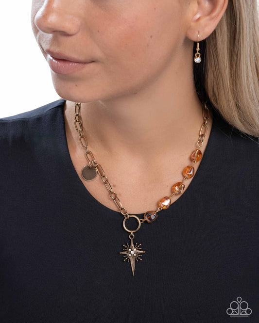 Loose and Wild - gold - Paparazzi necklace