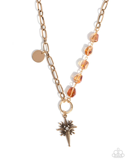 Loose and Wild - gold - Paparazzi necklace