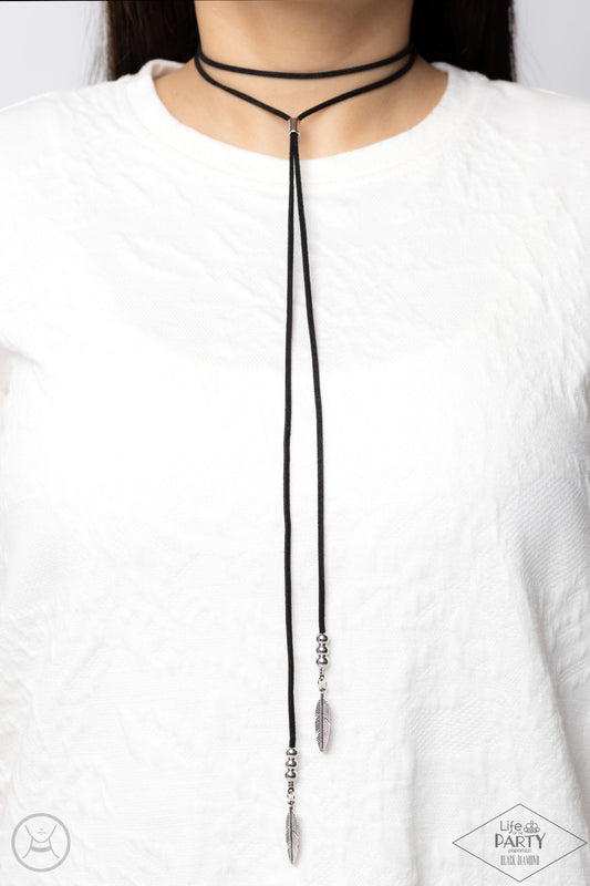 Lost On The Wind - black - Paparazzi necklace
