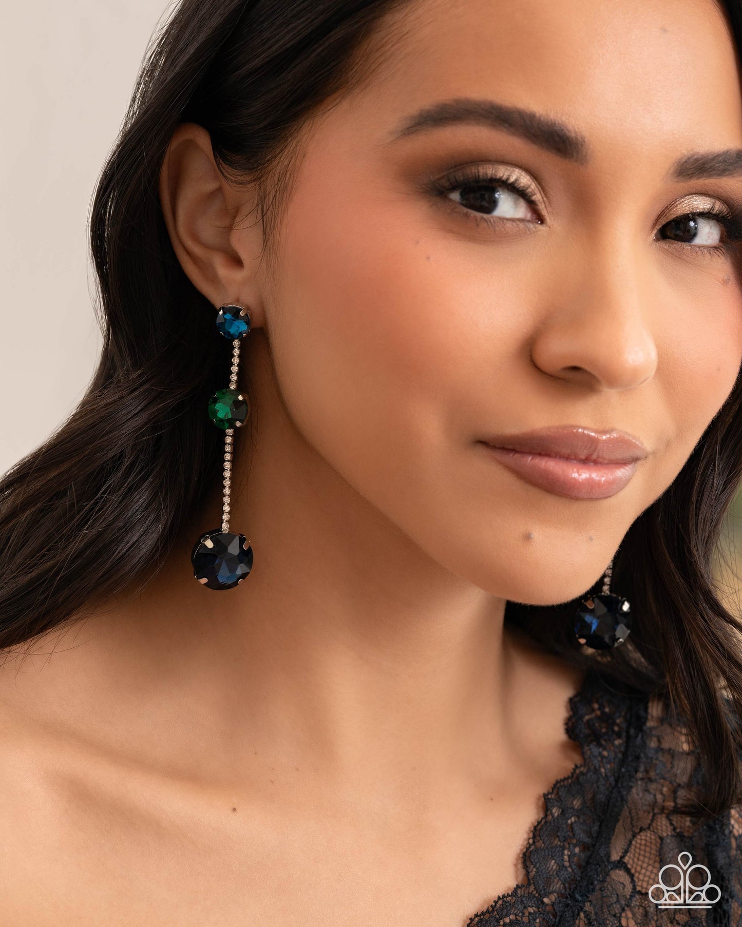 Lost in Chic - blue - Paparazzi earrings