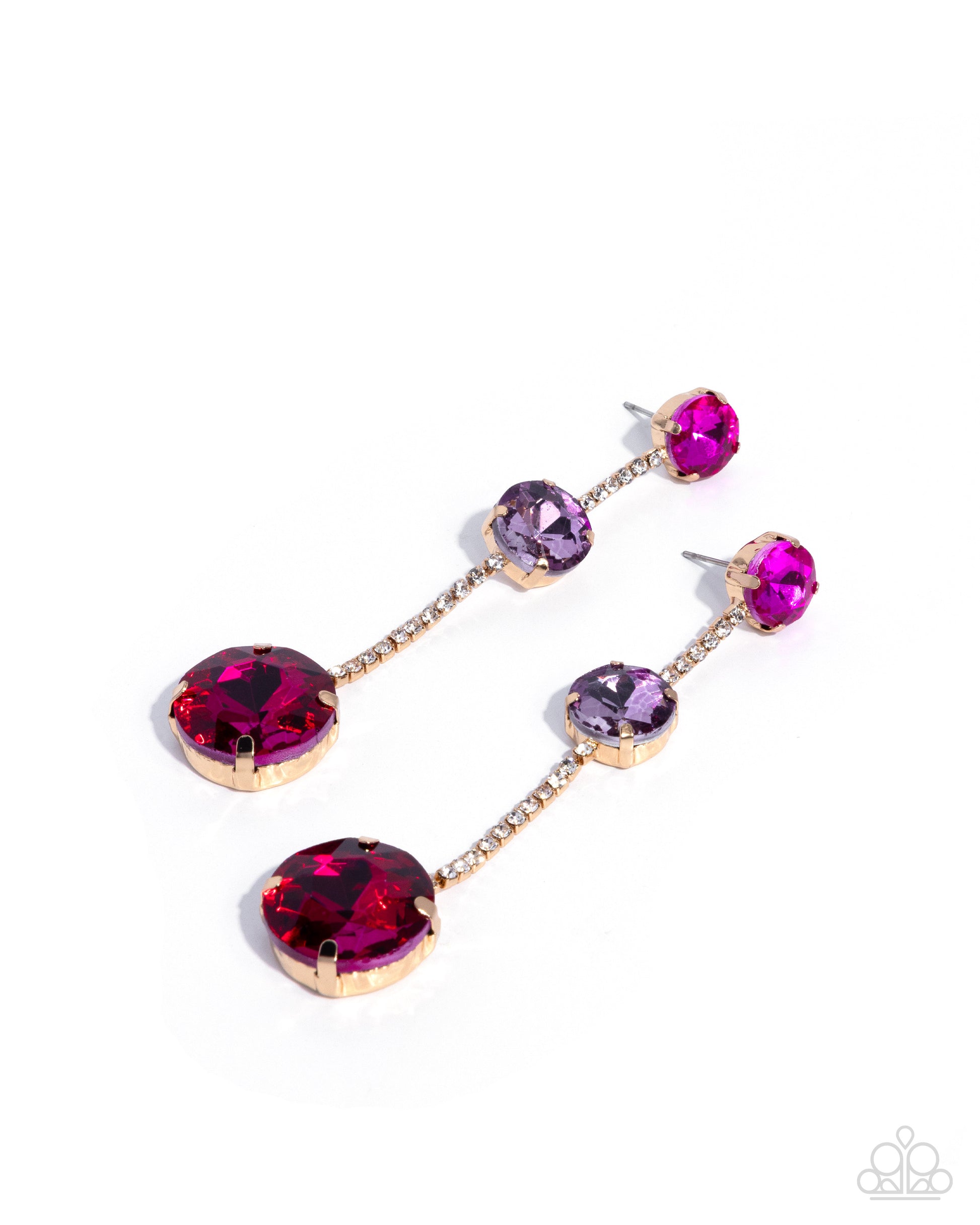 Lost in Chic - pink - Paparazzi earrings