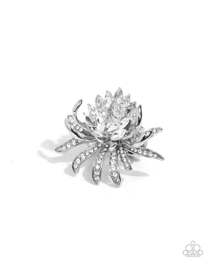 Lotus Legacy - white - Paparazzi ring