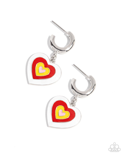 Loveable Leisure - white - Paparazzi earrings