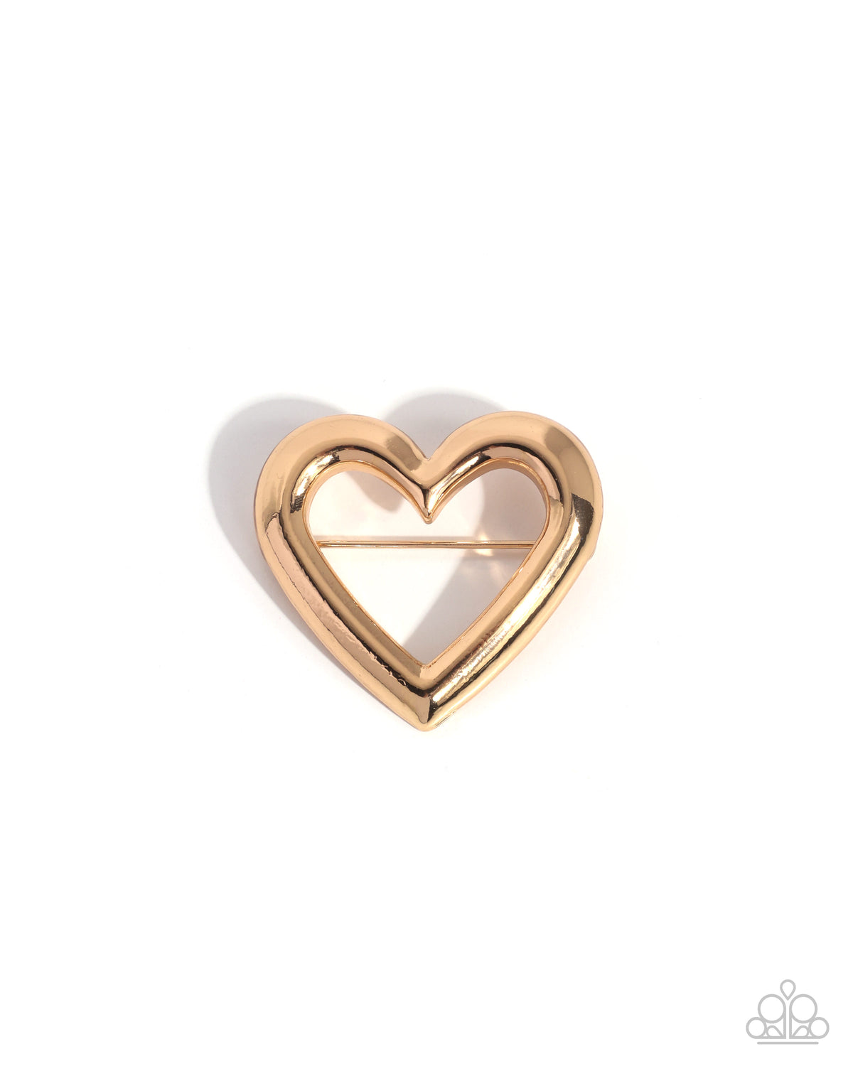 Loveable Luxury - gold - Paparazzi brooch