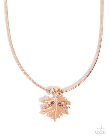 Lovely Leaf - brown - Paparazzi necklace