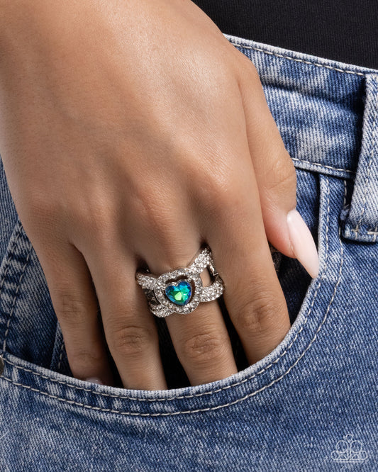 Lovely Levels - green - Paparazzi ring