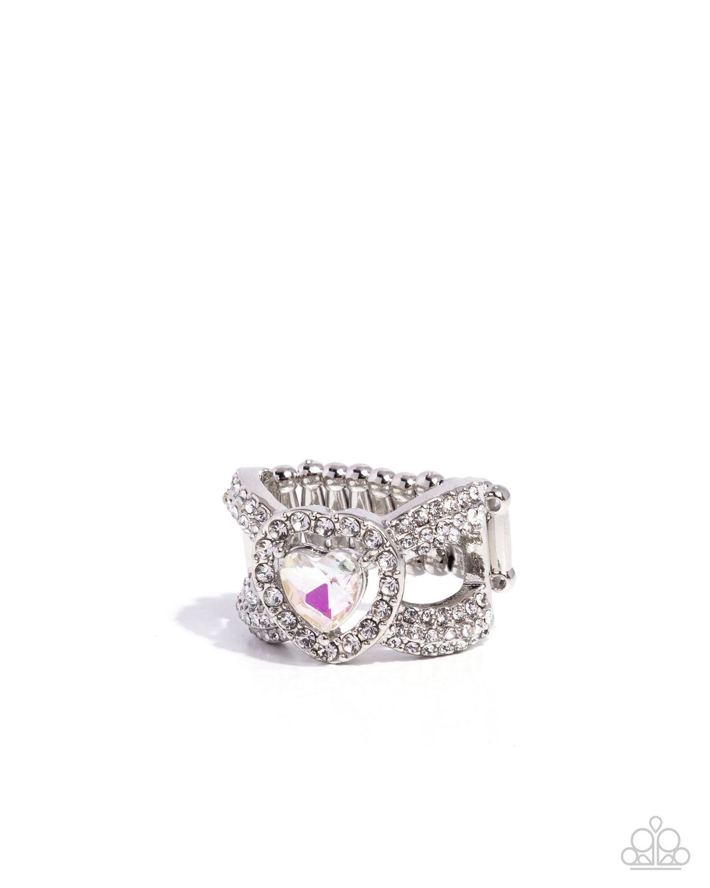 Lovely Levels - white - Paparazzi ring