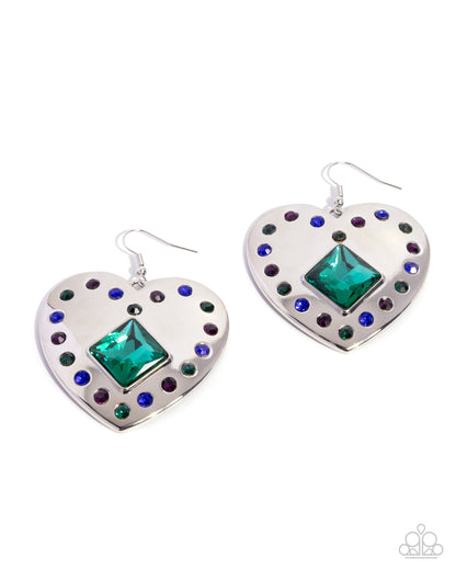 Lovely Lights - green - Paparazzi earrings