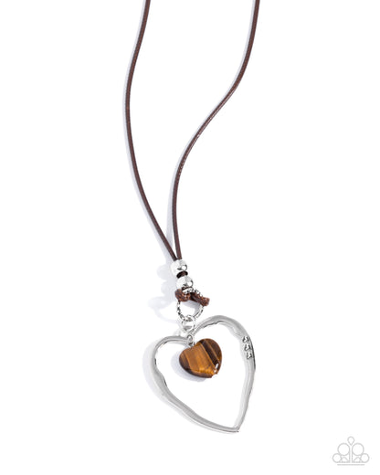 Lovely to Sit With You - brown - Paparazzi necklace